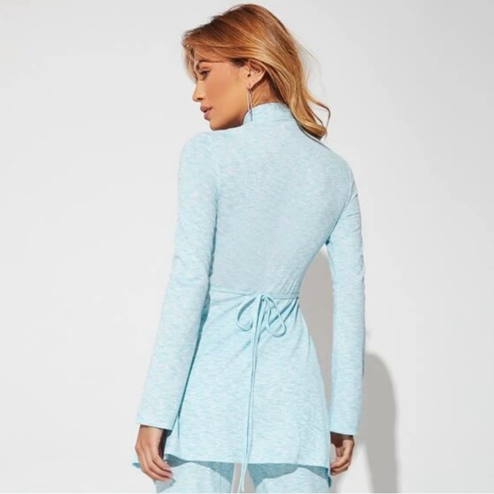 Wrap Blue Top - Picture 4 of 4